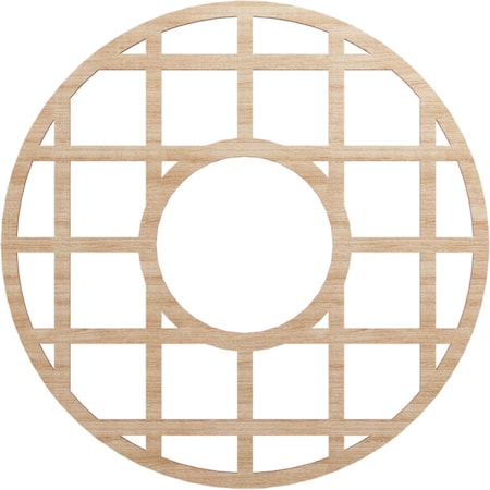 Ekena Millwork O'Neal Wood Fretwork Pierced Ceiling Medallion, Alder, 26"OD x 9 1/2"ID x 1/4"T CMWP26X26X0250ONAL